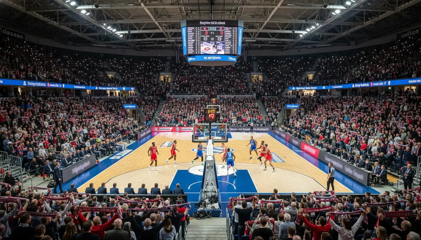 Packende Atmosphäre in einer deutschen BBL Bundesliga Arena